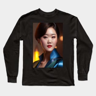 Star Power: Jang Na-ra 3D Design Long Sleeve T-Shirt